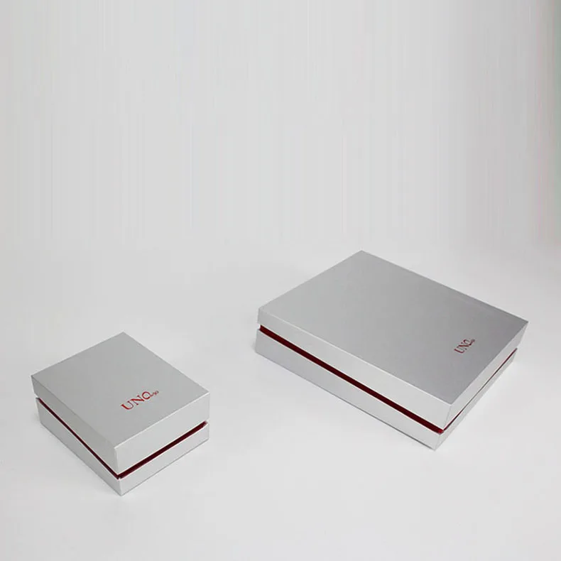 2024 Luxury Necklace Wholesale Jewelry Packaging Boxes A Set Jewelry Gift Box Wiredrawing Design Pu Leather Ring Jewelry Case