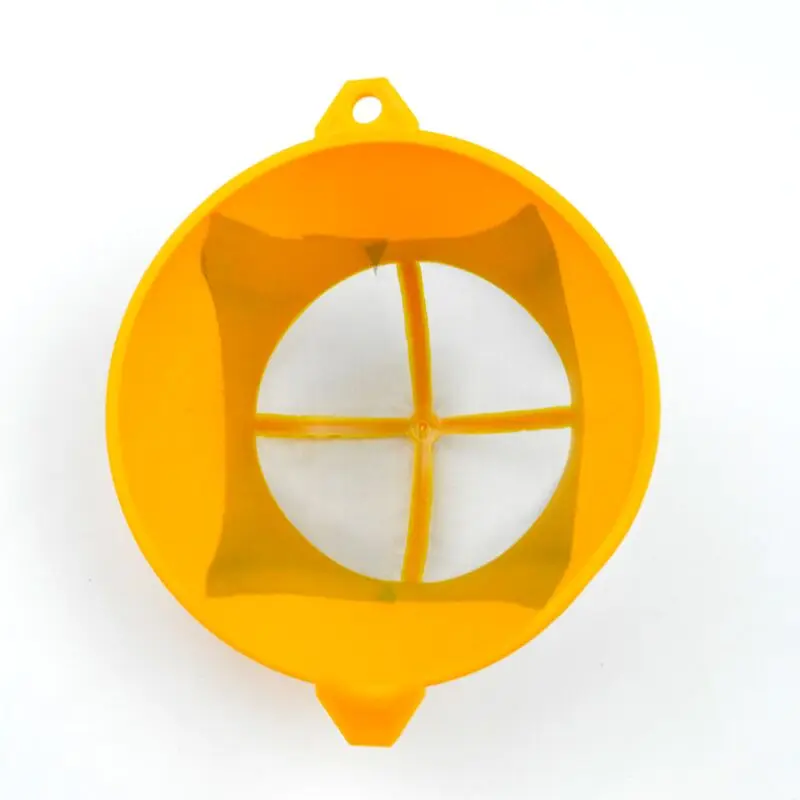 High Quality round Fine Mesh Plastic Paint Colanders Strainers Middle Size Yellow for Art Supply