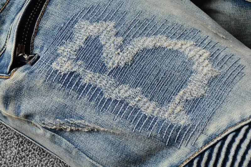 Royal wolf denim manufacturer ripped biker jeans new fashion jeans pants just for men jeans