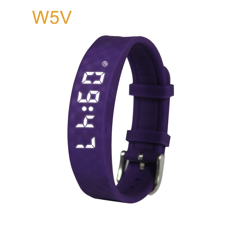 Silicone LED alarm clock wrist watch colorful digital sports smart watch