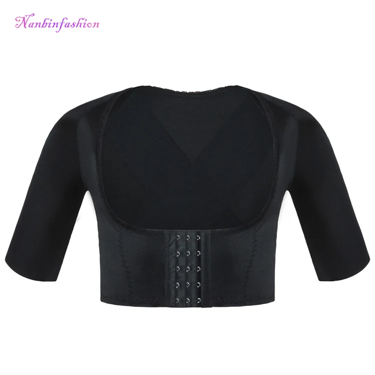 NANBIN Wholesale Black Breast up Upper Arm Shaper Slimming for Women Corset Padded Buttocks Plus Size Breathable Quick Dry Light