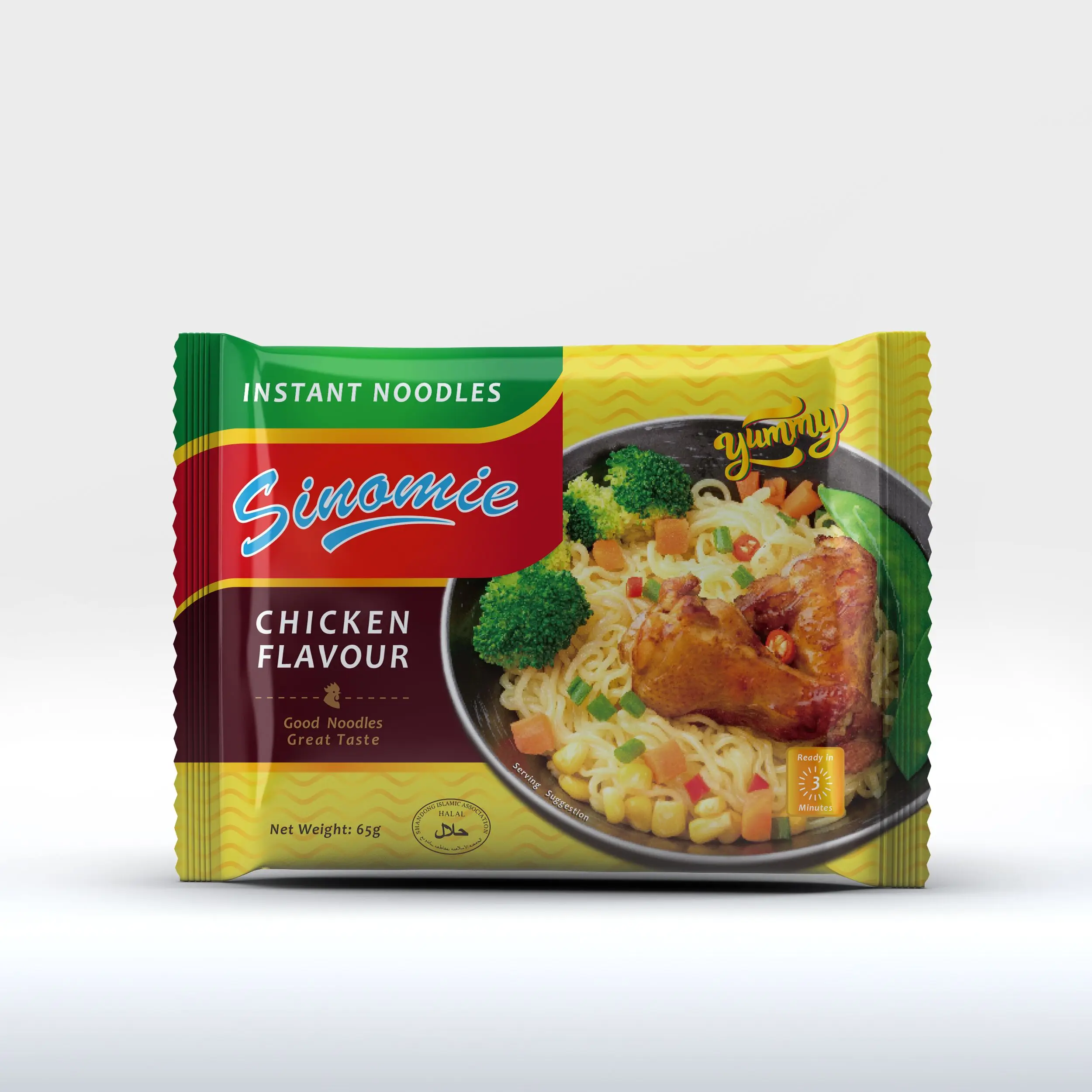 Лидер продаж в Китае, оптовая продажа, Классическая лапша со вкусом курицы Scallion