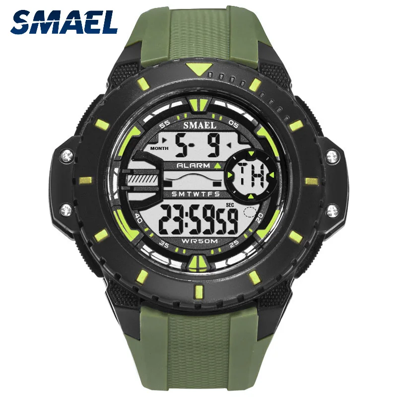 New design  Smael logo SL1519 electronic  army sport waterproof wrist  men watches