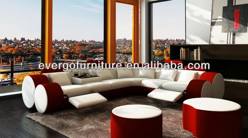 Секционная мебель L-образной формы для гостиной, современный дизайн, рельефное кресло из натуральной кожи, диван с кофейным столиком