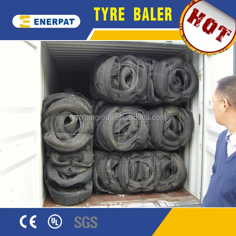 Used Car Tire Baler/Baling Press Machine with CE
