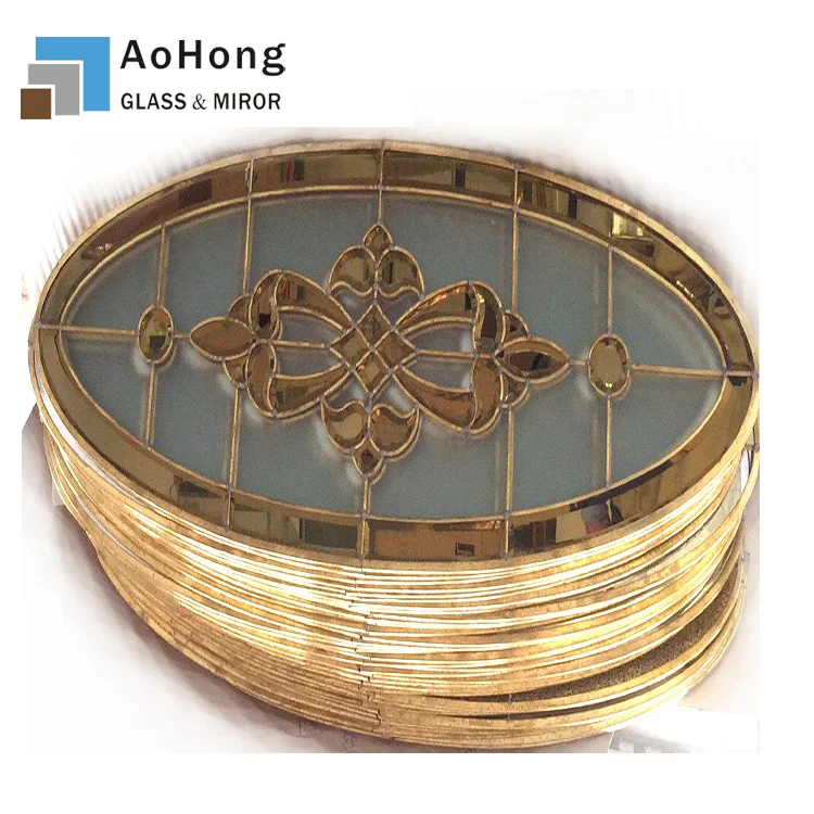 Decorative door glass oval , Door Glass Inserts