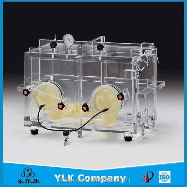 Lab Bench top Transparent Glove Box Used for Preparing Nano-Materials/Organic Synthesis