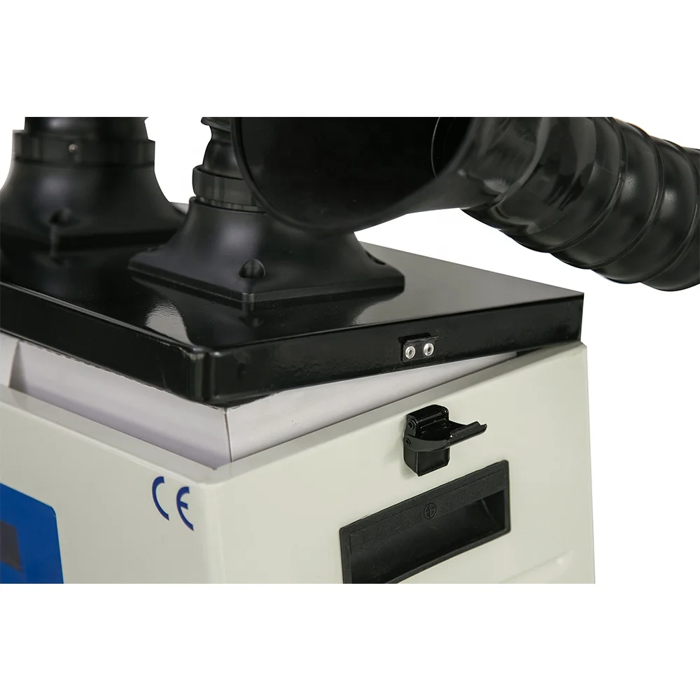 Pure-Air PA-300TD-IQ Dental Lab Dust Collector Vacuum Cleaner With Two Exhaust Arms