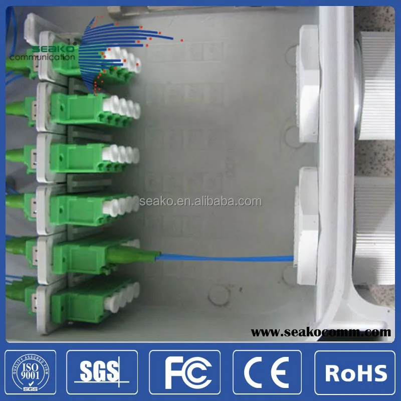 Indoor, Outdoor Fiber Demarcation Closure FTTH compact Terminal Box, SC/LC 8/24 cores