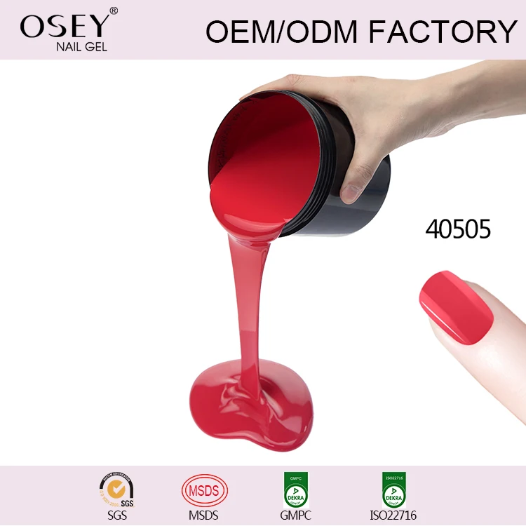 OSEY private label oem Factory 1000 Color Gel Nail Polish 1 kg jelly color gel