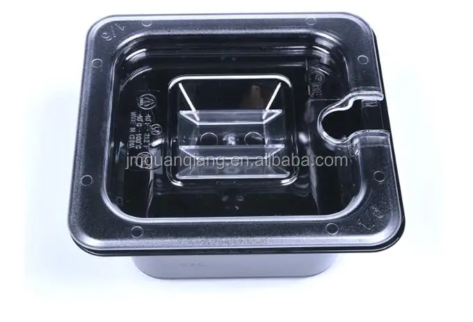 food grade approved 1/6 size polycarbonate food container restaurant gn pan