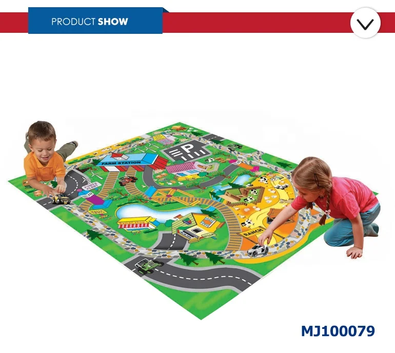 Wholesale large size puzzle activity traffic carpet chess mat for play