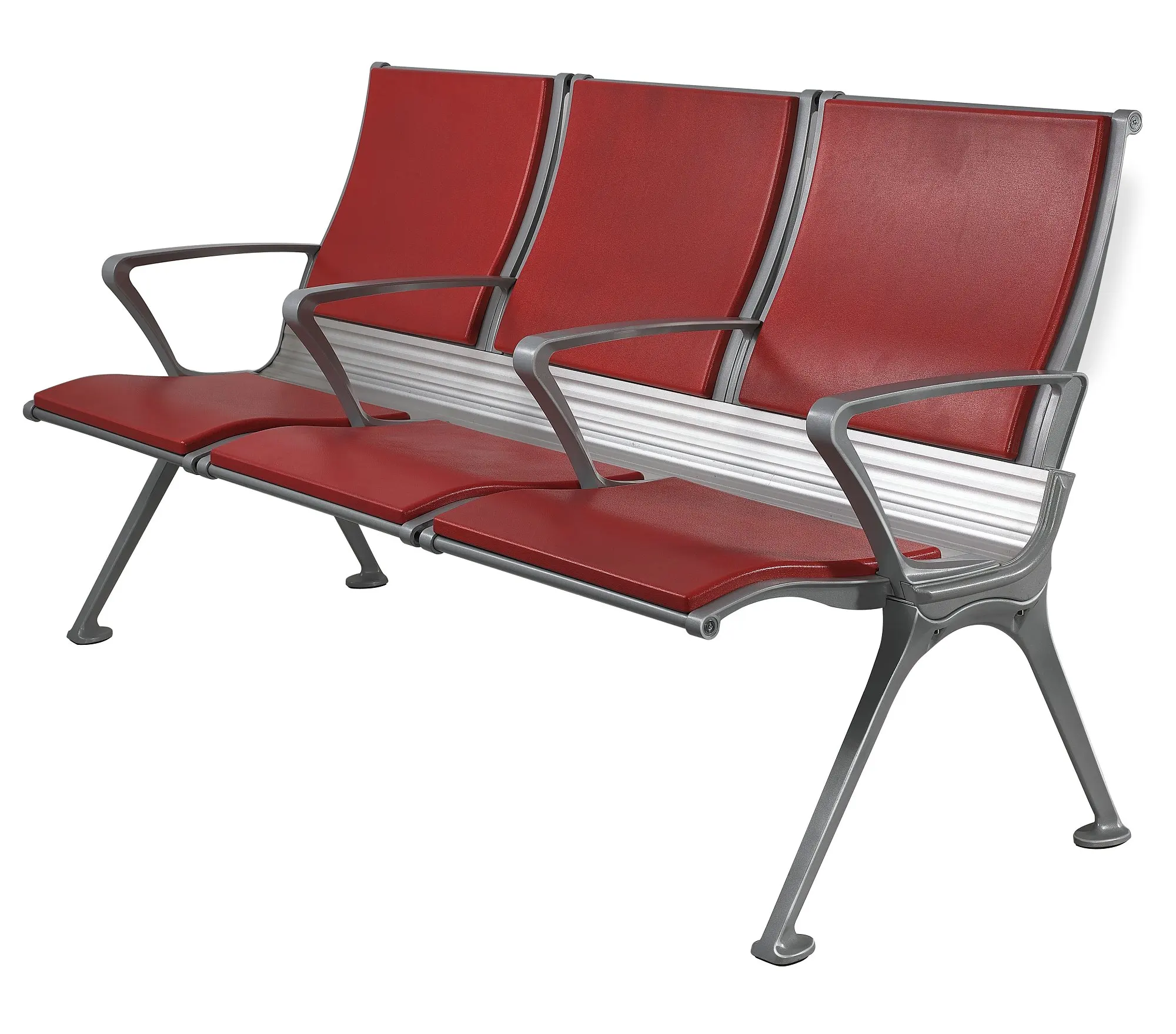 leadsun durable gang chair 3-seater waiting chairs airport seating  Customer waiting room airport chair 3 seat