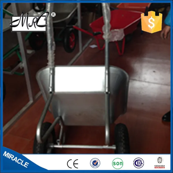 Сверхпрочная Строительная садовая тачка WB6211 с двумя колесами