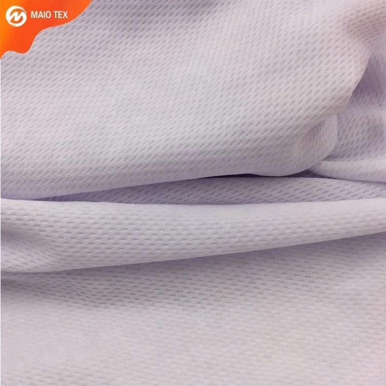
75D jersey 100% Polyester Moisture Wicking Birdseye mesh Double Knit Fabric 