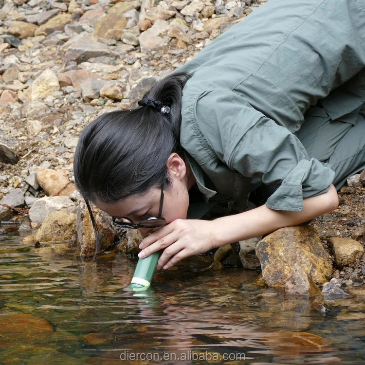 Diercon Outdoor Gear Mini Straw Water Filter Survival Kit Direct Drinking Fresh Water
