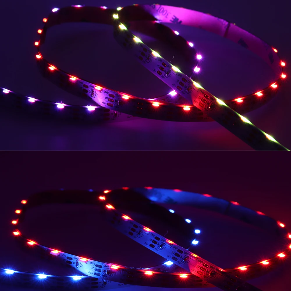 side emitting smd4020 individually addressable led pixel 5m  sk6812 WS2812b mini 4020 rgb side view led strip