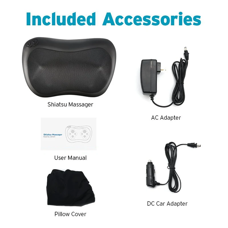 
China Portable Best Massage Pillow Cheap Massager Shiatsu Massage Pillow Wholesale 