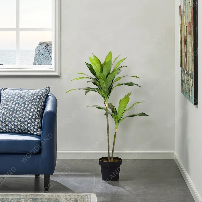 1 meter artificial Brazilian iron tree potted hotel restaurant bar home decoration green plant