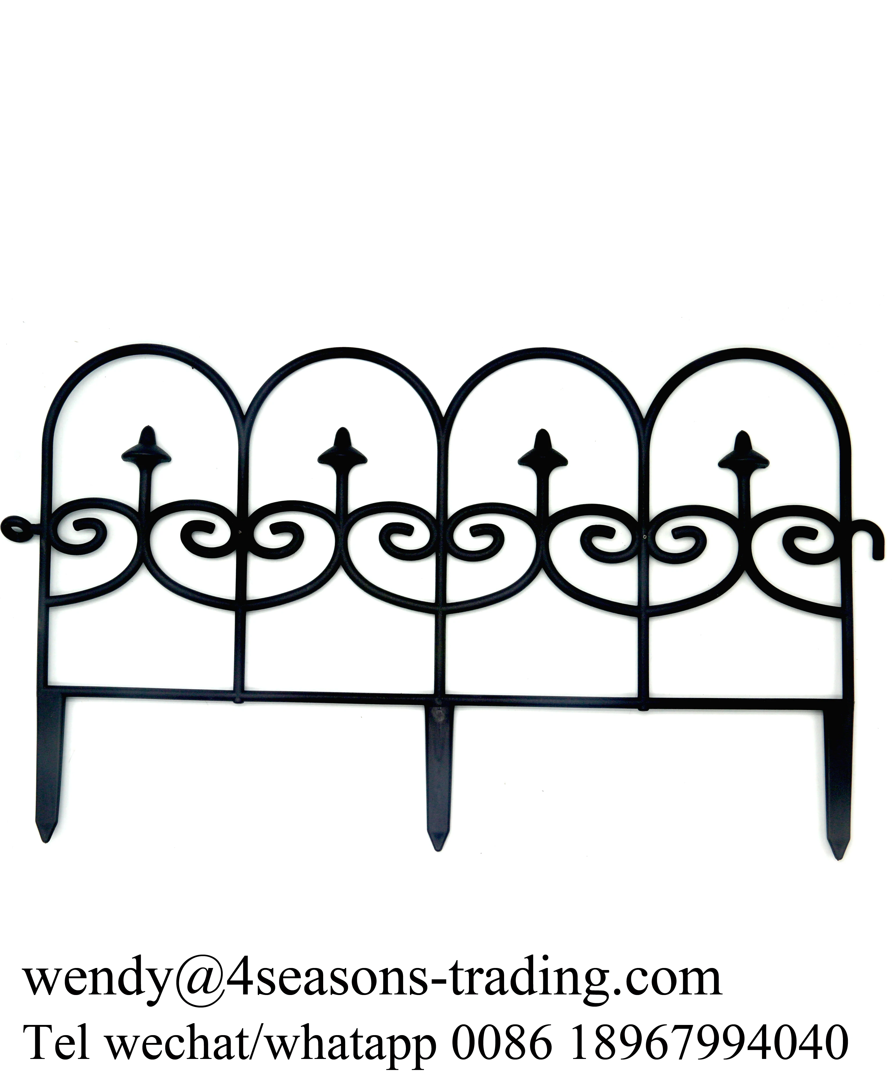 best selling plastic garden fence European style fence plastic garden border fence