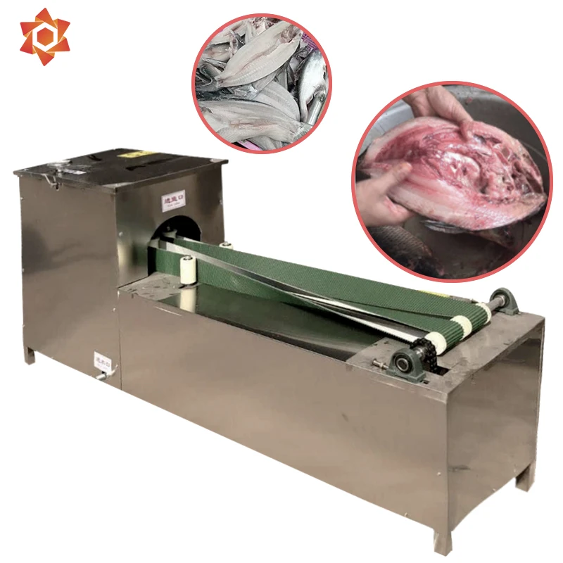 Fish meat skinning fillet kill cutting cleaning fish processing machines