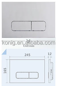 
Polished Chrome Dual Flush Plate for Concealed Toilet Tank- fit for Geberit concealed cistern 