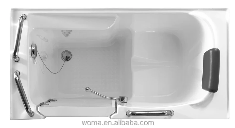 FOSHAN factory walk in tub shower combo with low step-in height 100mm walk-in bath SG5327