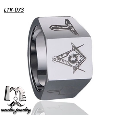 Fashion Masonic Tungsten Rings, Freemason wedding tungsten carbide rings for Mens and womens