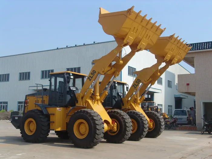 China made 5 ton wheel loader zl50 with high breakout force