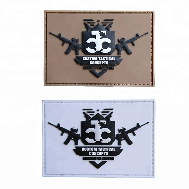 Factory Price personalized hat logo custom 3D PVC iron on rubber patches for bag Garment customized design rubber PVC patch