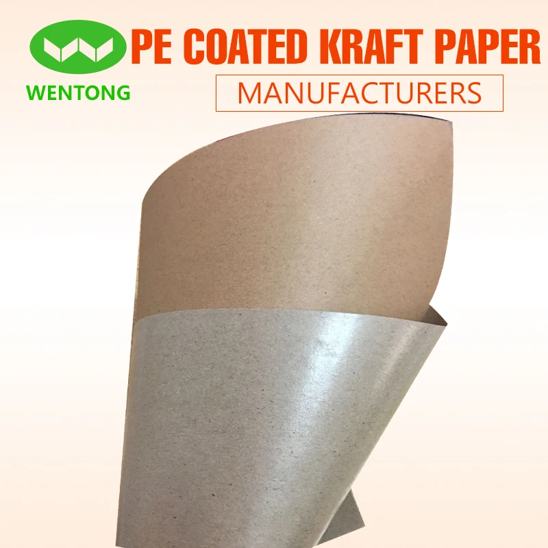 
Food packaging use water resistant kraft pe coated paper roll price cheap 