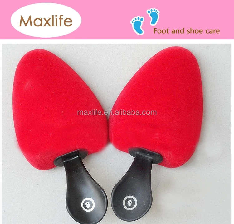 Flocking Foam Shoe Trees with Handle For High heel, Universal Shape Unisex Shoe Stretcher, Velvet Toe Puff Foam Shoe Shaper