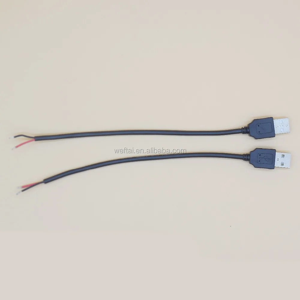 China cable supplier OEM 20AWG x 2C wiring cable USB pigtail cables