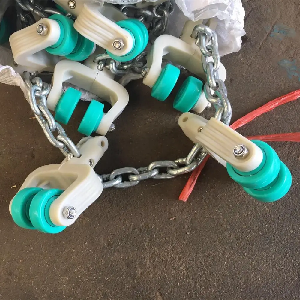 Poultry slaughterhouse 304 stainless steel overhead chain for evisceration line