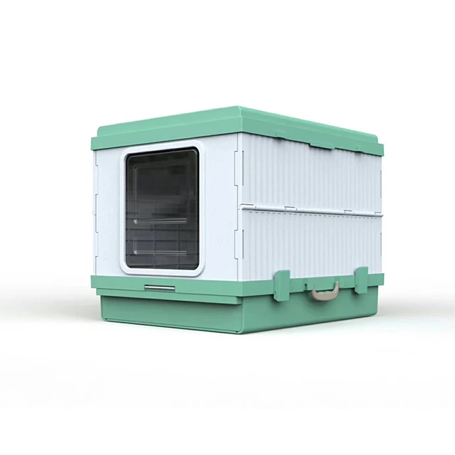 Plastic Portable Self Cleaning Folding Toilet Cat Litter Box