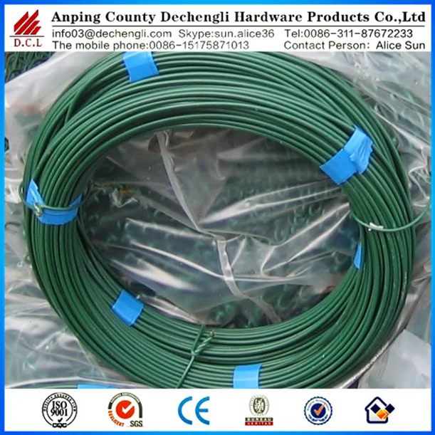 green /bule color pvc coated wire/wire hangers for sale
