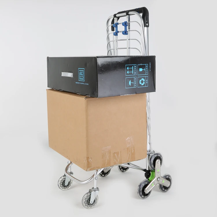 Climbing Stairs 8 PU wheels Aluminum Alloy Aluminum Shopping Trolley