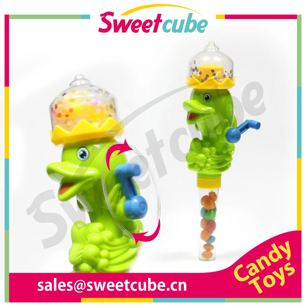Good quality spinning dolphin toys with sweet candy