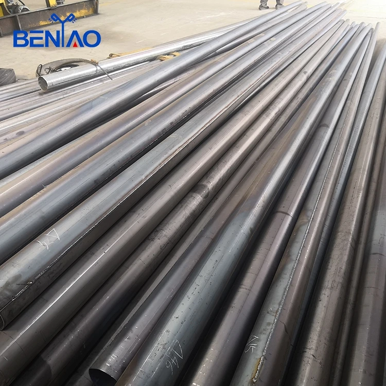 Double arm galvanized steel street lamp post led high mast light pole