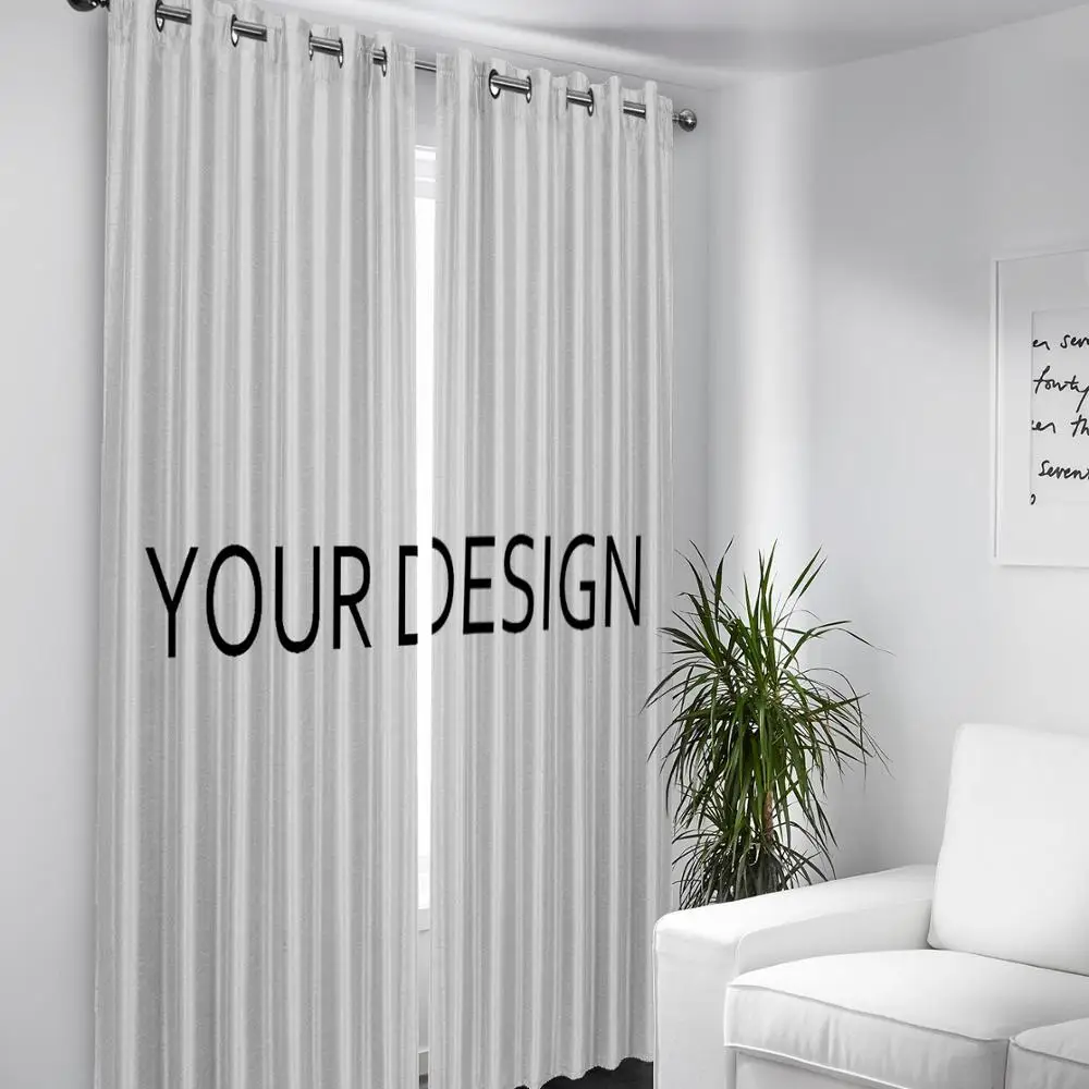 Modern Style Kawaii Cat Printing Blackout Curtains For Manufactured Hotel Home Used