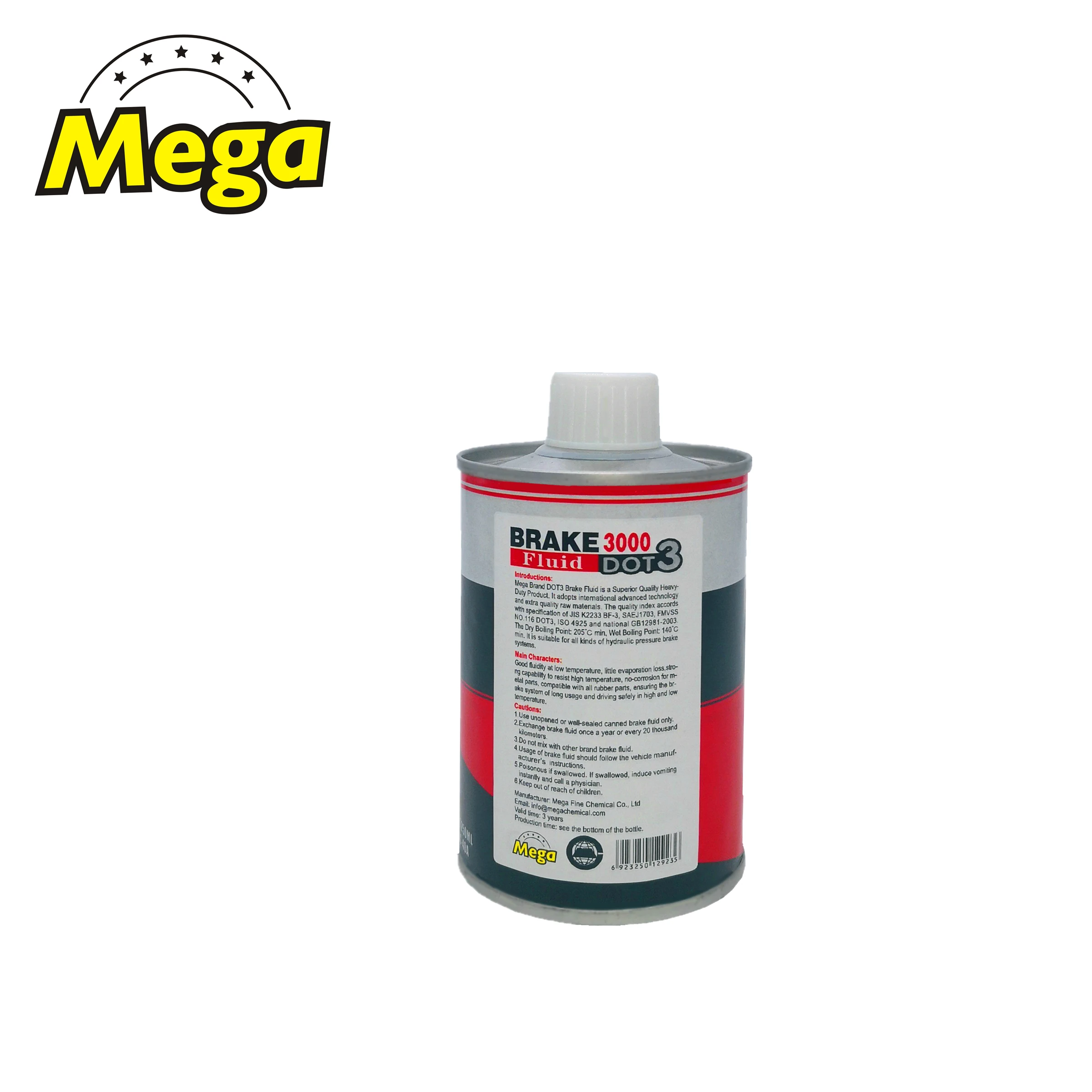 250ml Iron Can car brake fluid dot 3 brake fluid