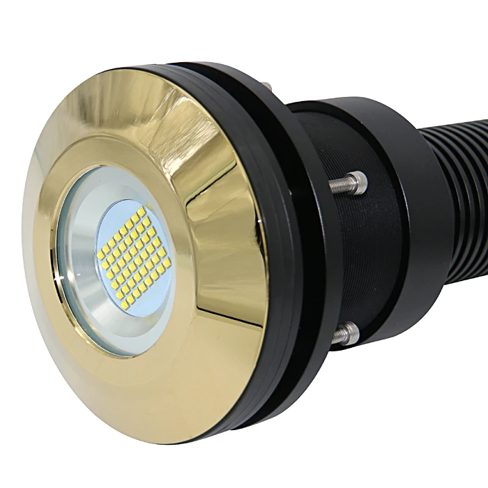 Fast Shipping 120W Decorative Bronze Housing Thru Wall Marine Deep Sea Superyacht Transom Underwater Led boat Light