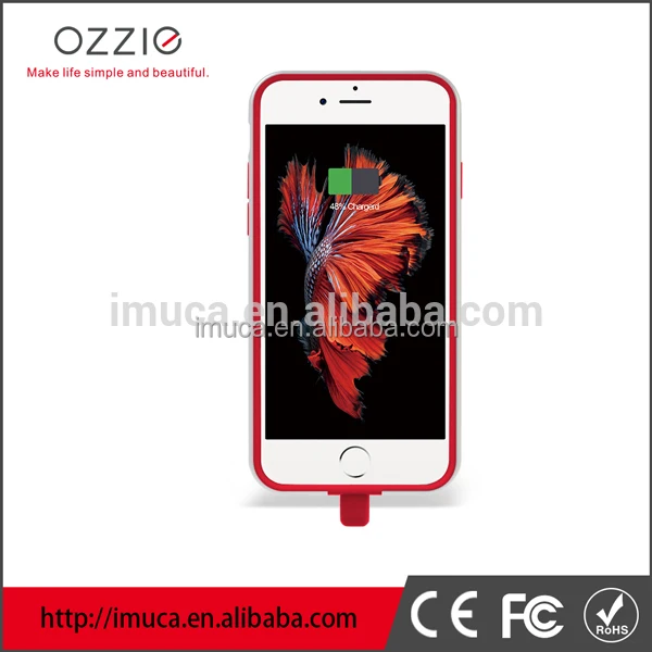 Wholesale Mobile Accessories Portable 2000mAh Smartphone Power Bank Charger Case for iPhone 6s