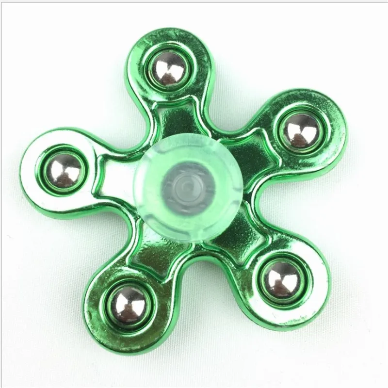 Гальванизированный гироскоп для пальцев Пять бусин спиннинг Детские горячие продажи игрушки оптом производители гироскопа для пальцев