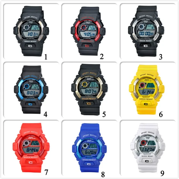 Оптовая Новые 3ATM Водонепроницаемый ВЫСОКОЕ Качество Мужчины Часы Армия Японский Дизайн Спортивные Часы