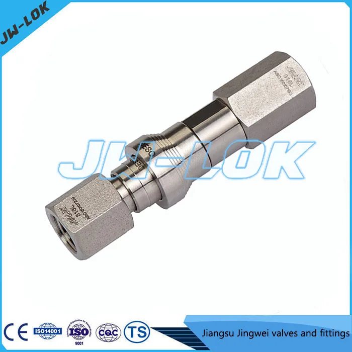 stainless steel hydraulic release water hose quick connector
