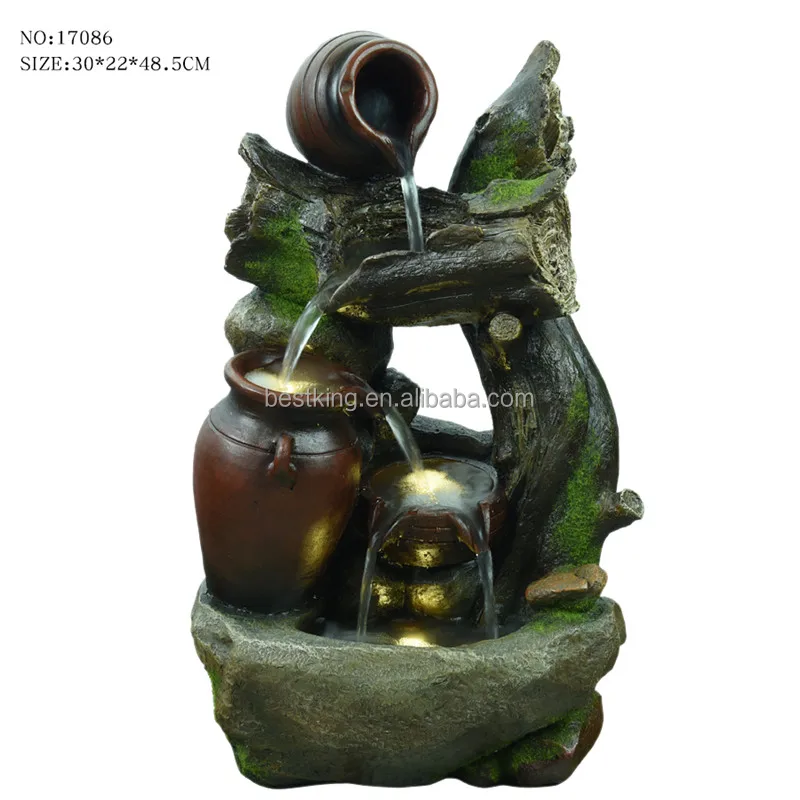 Electrical pump small scale garden rockery stone scenery float water fountain