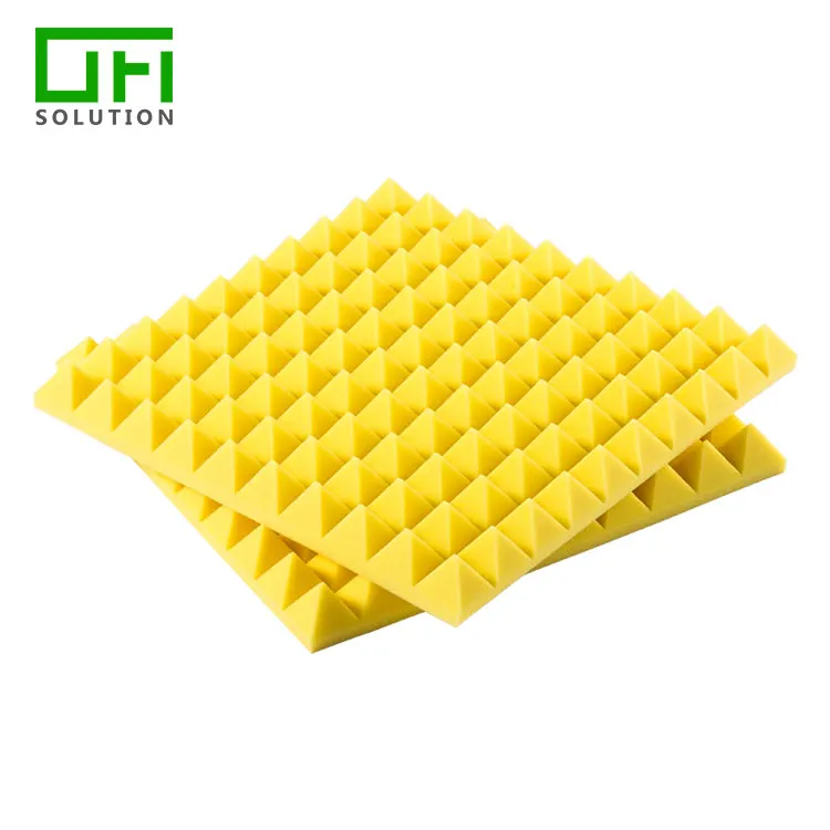 Studio Pyramid Shapes Silicone Surfactant Polyurethane Material Sponge Acoustic Foam Panel