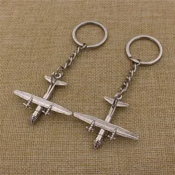 Custom zinc alloy metal airplane/aircraft model keychain
