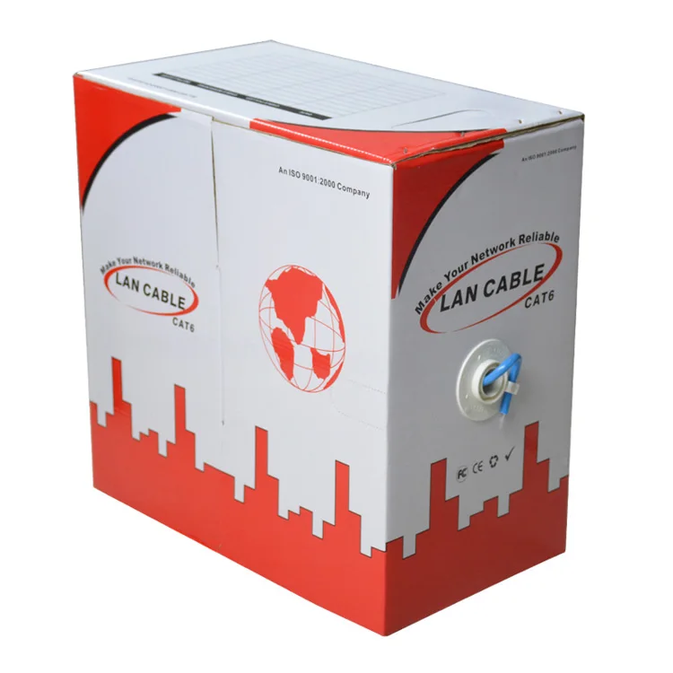 SIPU 305 m/box utp lan кабель cat5e 4pr 24awg utp кабель cat5e производителя В Китае